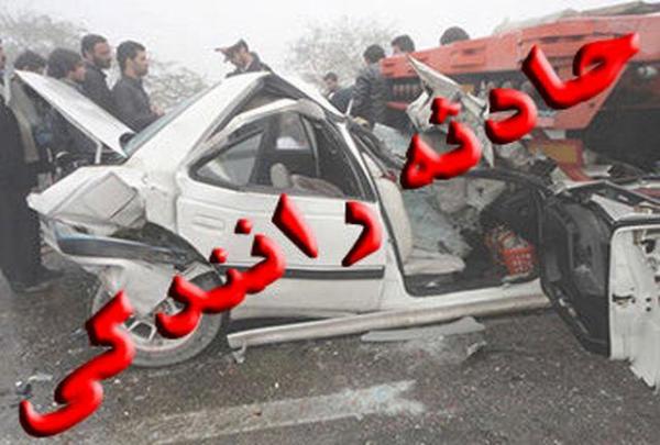 دو کشته در تصادف شهرستان نیکشهر محور لاشار